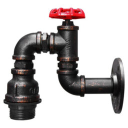 Long Life Lamps Company Industrial Vintage Water Pipe Wall Lamp M0162 - thumbnail 6