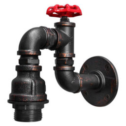 Long Life Lamps Company Industrial Vintage Water Pipe Wall Lamp M0162 - thumbnail 3