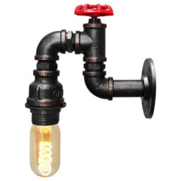 Long Life Lamps Company Industrial Vintage Water Pipe Wall Lamp M0162 - thumbnail 7