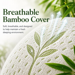 CHILIMILII Contoor Pillows Bamboo Memory Foam Anti Snore Orthopaedic Head Neck Back Support Bamboo Removable Cover - thumbnail 2