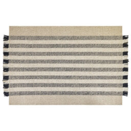Beliani Rug Tacettin White 160 X 230 Cm Wool - thumbnail 1