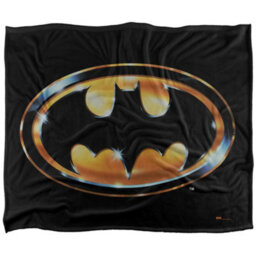DC comics Batman Golden Logo Blanket Multicoloured (One Size) - thumbnail 2