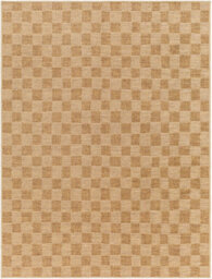 Livabliss Pismo Beach-Modern Yellow Tan Checkered In- & Outdoor Jute-Look Rug 120 X 170 Cm Easy Care, Non Shedding - thumbnail 1