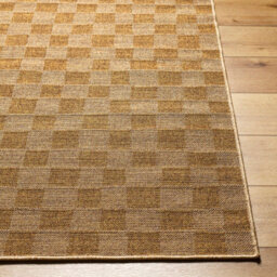 Livabliss Pismo Beach-Modern Yellow Tan Checkered In- & Outdoor Jute-Look Rug 120 X 170 Cm Easy Care, Non Shedding - thumbnail 5