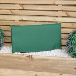 Samuel Alexander 2 Seater Chunky Wooden Garden Furniture Set With Coffee Table & Green Cushions - thumbnail 7