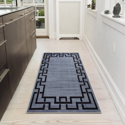 Aspire Homeware Cosy Soft Floor Rug, Non-Slip Area Mat, Bedroom Living Room Entryway Decorative Carpet Nico (L)110 X (W)60Cm