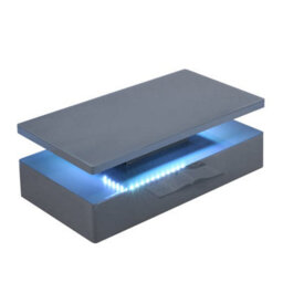 Furniture in Fashion Quinton Glass Top High Gloss Coffee Table In Grey With Led - thumbnail 8
