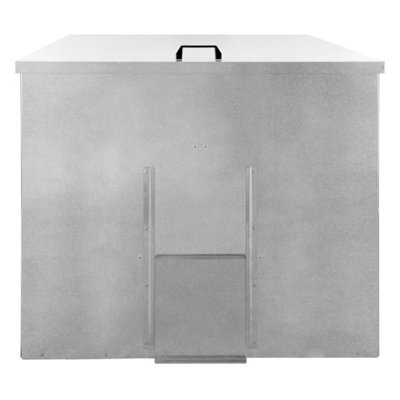 MonsterShop Galvanised Steel Coal Storage Bunker - 500Kg - image 1