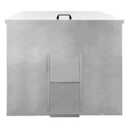 MonsterShop Galvanised Steel Coal Storage Bunker - 500Kg - thumbnail 1