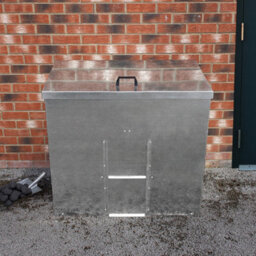 MonsterShop Galvanised Steel Coal Storage Bunker - 500Kg - thumbnail 5