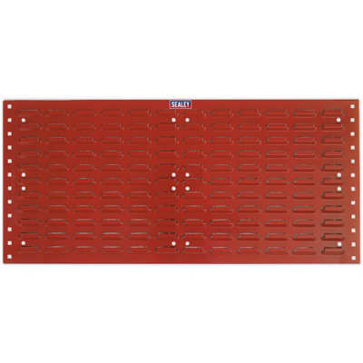 2 Pack Of 1000 X 500mm Red Louvre Storage Bin Panels For Wall Mounting - image 1