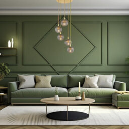 Luminosa Lighting Luminosa Paloma Cluster Pendant Ceiling 5 Light Smoky (Fluted), Brushed Brass - thumbnail 3