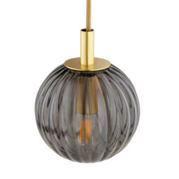 Luminosa Lighting Luminosa Paloma Cluster Pendant Ceiling 5 Light Smoky (Fluted), Brushed Brass - thumbnail 4