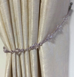 Luxury Living Elegant Plain Voile Curtain Panels Pair With Free Tie Backs Lavender - thumbnail 2