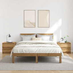 Berkfield Bedside Cabinets 2 Pcs Artisan Oak 50X40X43.5 Cm Engineered Wood - thumbnail 3