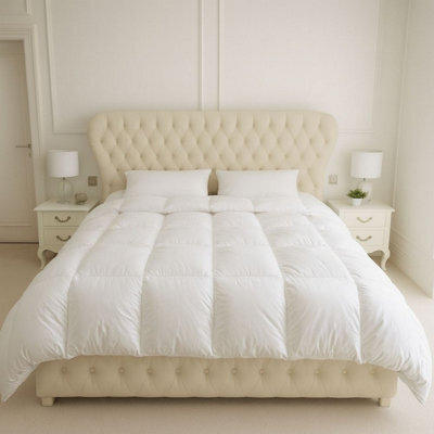 MHG Living Duck Feather & Down Duvet 10.5 Tog - T220 Down-Proof Cotton Cover, Hypoallergenic - Double - image 1