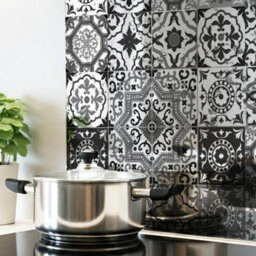 DIY Splashbacks Moroccan Tiles Antique Mirror Splashback 70Cm X 75Cm (Toughened Glass) - thumbnail 2