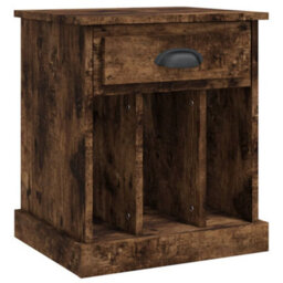 Berkfield Bedside Cabinet Smoked Oak 43X36X50 Cm - thumbnail 2
