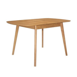 Dining Table, Small Butterfly Leaf Extendable Table, Kitchen Table In Light Oak - thumbnail 1