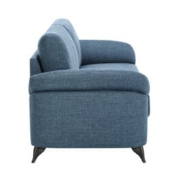 More4Homes Malmo 3 Seater Sofa Modern Scandi Style Fabric Living Room Sofa (Blue) - thumbnail 4
