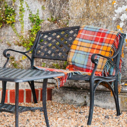 Lazy Susan Jasmine Garden Bench, 2 Seater Bench, Cast Aluminium Bench, 102Cm Wide Metal Bench - thumbnail 7