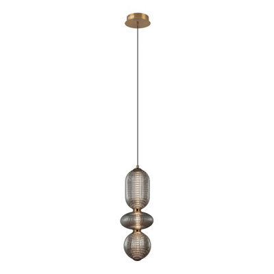 Luminosa Lighting Luminosa Nico Slim Pendant Ceiling Light Black, Antique Brass, Gold 3000K Warm White 3Xled - image 1