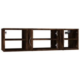 Berkfield Wall Shelf Smoked Oak 102X30X29 Cm Engineered Wood - thumbnail 6