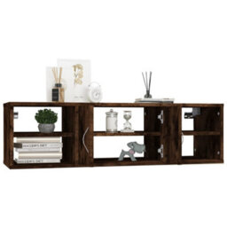 Berkfield Wall Shelf Smoked Oak 102X30X29 Cm Engineered Wood - thumbnail 4