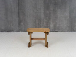 Arbor Garden Solutions Hollies Wooden Bench, Rounded Outdoor Garden Fence Seat(3Ft, Rustic Brown Finish) - thumbnail 4