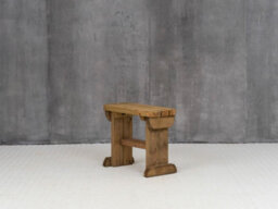 Arbor Garden Solutions Hollies Wooden Bench, Rounded Outdoor Garden Fence Seat(3Ft, Rustic Brown Finish) - thumbnail 2
