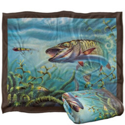 Jq Licensing Provoked Musky Fishing Silky Supersoft Blanket Multicoloured (One Size) - thumbnail 2