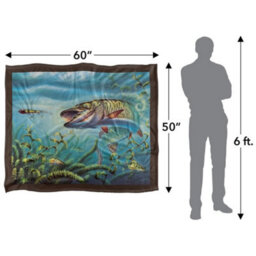 Jq Licensing Provoked Musky Fishing Silky Supersoft Blanket Multicoloured (One Size) - thumbnail 5