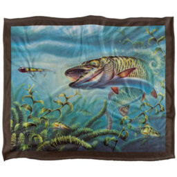 Jq Licensing Provoked Musky Fishing Silky Supersoft Blanket Multicoloured (One Size) - thumbnail 1