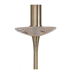 Luminosa Lighting Luminosa Acanto Wall Lamp Switched 1 Light E14, Antique Brass With Amber Cream Shade - thumbnail 4