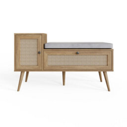 Noor Rattan 2 Door Shoe Cabinet - thumbnail 5