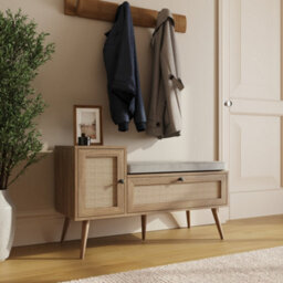 Noor Rattan 2 Door Shoe Cabinet - thumbnail 2