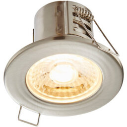 Tool-Less Recessed Bathroom Ip65 Downlight - 4W Warm White Led - Satin Nickel - thumbnail 4