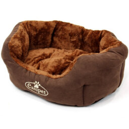 Actiaspet Brown Faux Suede Pet Bed Small - thumbnail 6