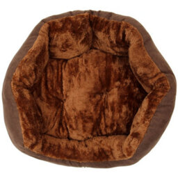 Actiaspet Brown Faux Suede Pet Bed Small - thumbnail 9