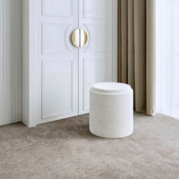 CARME Home Lara White Dressing Table With Elsie  Led Mirror & Hailey Bouclé Storage Stool - thumbnail 7