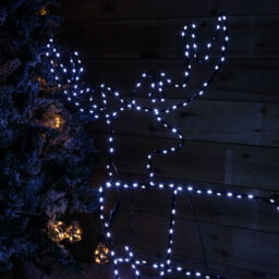 Samuel Alexander 1Mx80Cm Light Up Standing Christmas Reindeer With 292 White Leds - thumbnail 6
