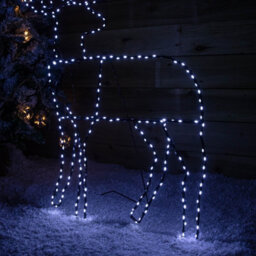 Samuel Alexander 1Mx80Cm Light Up Standing Christmas Reindeer With 292 White Leds - thumbnail 7
