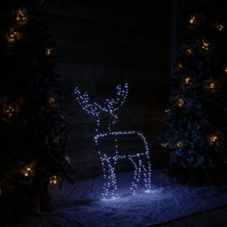 Samuel Alexander 1Mx80Cm Light Up Standing Christmas Reindeer With 292 White Leds - thumbnail 2