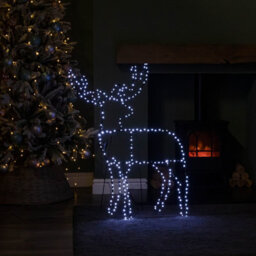 Samuel Alexander 1Mx80Cm Light Up Standing Christmas Reindeer With 292 White Leds - thumbnail 5