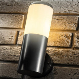 CGC Lighting Cgc Black Wall Light Outdoor Garden Ip54 Weatherproof Polycarbonate E27 Standard Screw Lampholder Gate Door Outside Patio Lamp - thumbnail 3