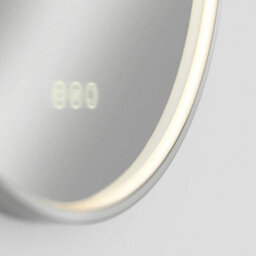 Xample Artika Royce Oval Led Chrome Mirror With Demister - Touch Control, Dimmable, 3 Colour Presets, Memory Function, Ip44, 1200 Lumens - thumbnail 5