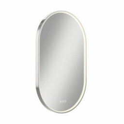 Xample Artika Royce Oval Led Chrome Mirror With Demister - Touch Control, Dimmable, 3 Colour Presets, Memory Function, Ip44, 1200 Lumens - thumbnail 7