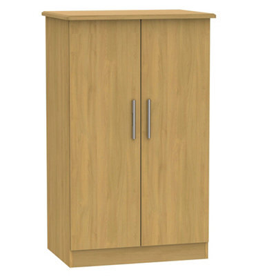 Montana Ready Assembled Classic Oak Effect Double Wardrobe (H)1270mm (W)770mm (D)540mm - image 1