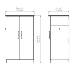 Montana Ready Assembled Classic Oak Effect Double Wardrobe (H)1270mm (W)770mm (D)540mm - thumbnail 4