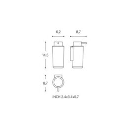 Cosmic Soap Dispenser, 200Ml, Screw-In Or Self-Adhesive, Chrome Silver, Anti- Corrosion, Next Collection - thumbnail 5
